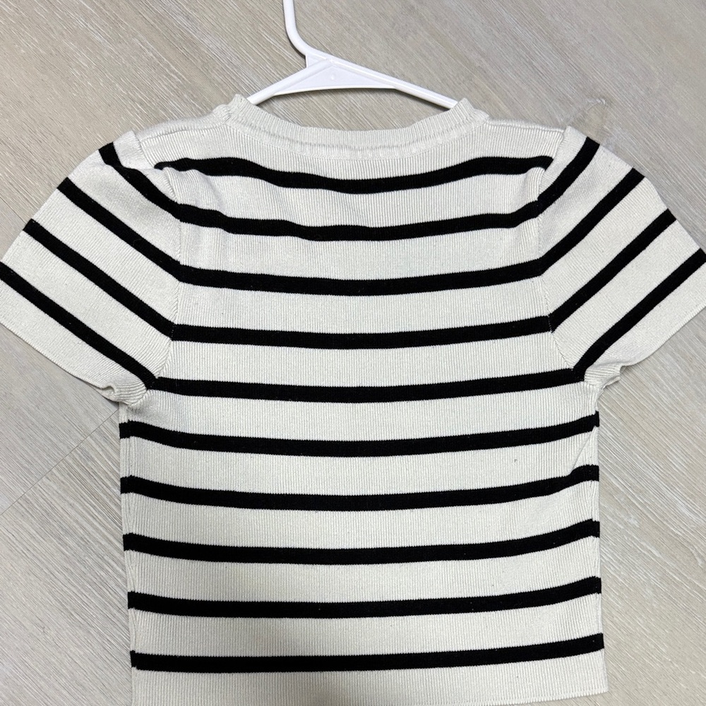Striped Kids T-Shirt - Black and White